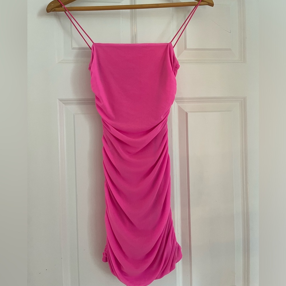 Princess Polly, hot pink bodycon dress. Size 0.